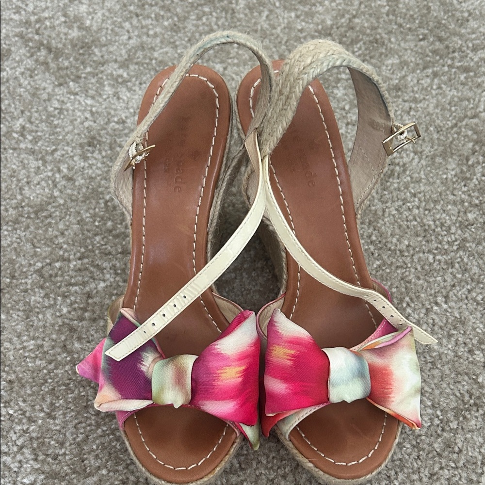 Kate Spade Colorful Bow Wedges
